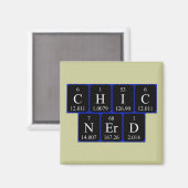 ChicNerd周期表句マグネット マグネット (正面/裏面)