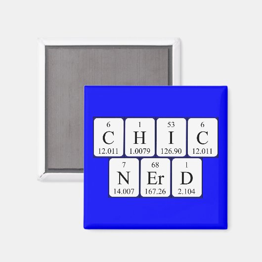 ChicNerd周期表句マグネット マグネット (正面/裏面)