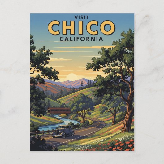 Chico California Travel ポストカード (正面)