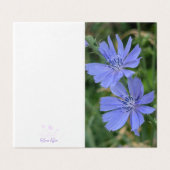Chicory Flower Folded Note Card (外部フラット)