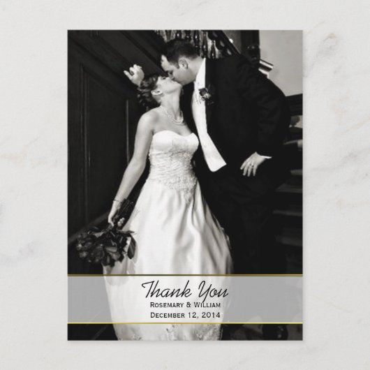 Chic's 結婚 Photo Thank You Post Card ポストカード (正面)