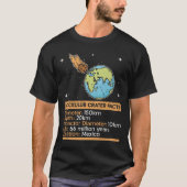 Chicxulubクレーターファクト – 小惑星宇宙天文学 tシャツ (正面)