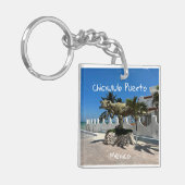 Chicxulubプエルト,メキシコ – アクリルキーチェーン キーホルダー (正面左)