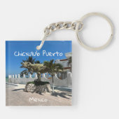 Chicxulubプエルト,メキシコ – アクリルキーチェーン キーホルダー (裏面)