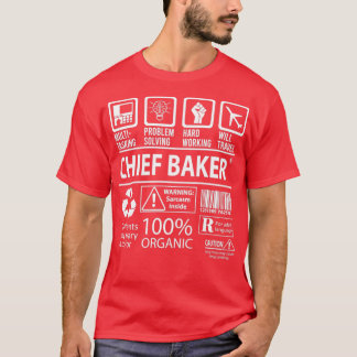 Chief Baker MultiTasking Certified Job Gift Item 3 Tシャツ