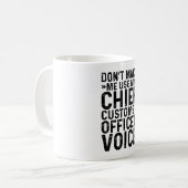 Chief Customer Officer Voiceを使用しない コーヒーマグカップ (正面左)