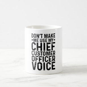 Chief Customer Officer Voiceを使用しない コーヒーマグカップ