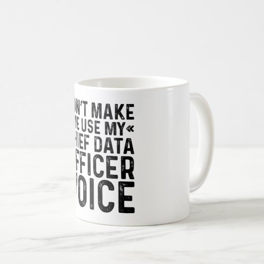 Chief Data Officer Voiceを使用しない コーヒーマグカップ (正面右)