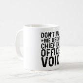 Chief Data Officer Voiceを使用しない コーヒーマグカップ (正面左)