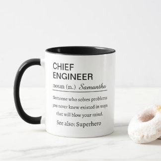 Chief Engineer Funny Definition Personalized マグカップ