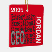 Chief Executive Officer CEO Extraordinaire CUSTOM セラミックオーナメント (右)