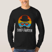 Chief Farter Gross Joke Pun Dad Tシャツ (正面)