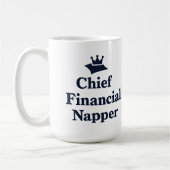 Chief Financial Napper  コーヒーマグカップ (左)