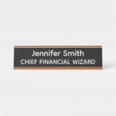 Chief Financial Wizard Personalized Name Plate デスクネームプレート (正面)
