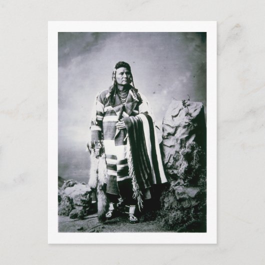 Chief Joseph (1840-1904) c.1880 （b/w写真） ポストカード (正面)