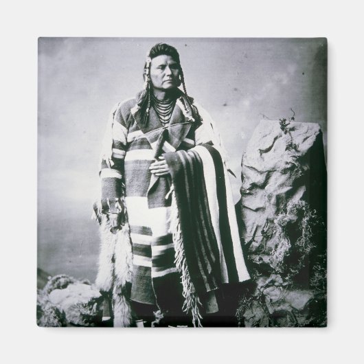Chief Joseph (1840-1904) c.1880 （b/w写真） マグネット (正面)