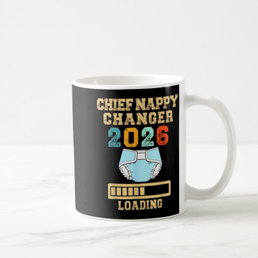 Chief Nappy Changer 2026 New Baby Loading Funny Pr コーヒーマグカップ (右)