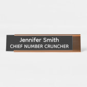 Chief Number Cruncher Personalized Name Plate デスクネームプレート (正面)