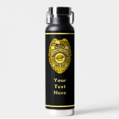 Chief Of Kitchen Police Badge ウォーターボトル (正面)