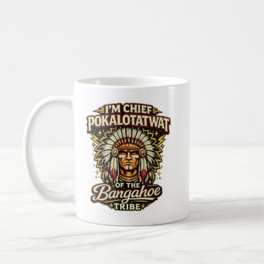 Chief Pokalotatwat, chief pokalotatwat t-shirt, sl コーヒーマグカップ (左)