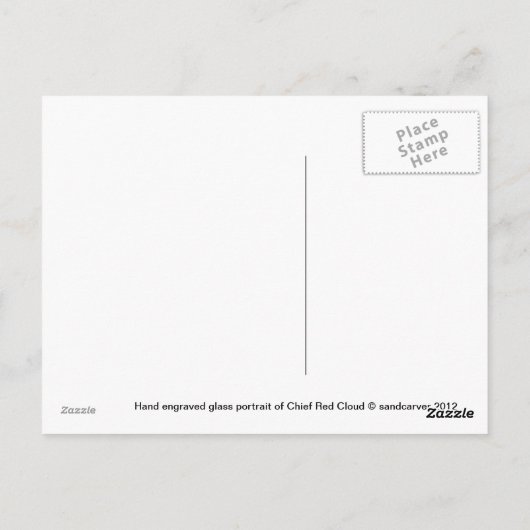 Chief Red Cloud ポストカード (裏面)