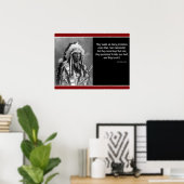 Chief Red Cloud「一保つの約束」 ポスター (ホームオフィス)