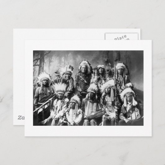 Chief Red Cloud & Other Chief, 1899 ポストカード (正面/裏面)