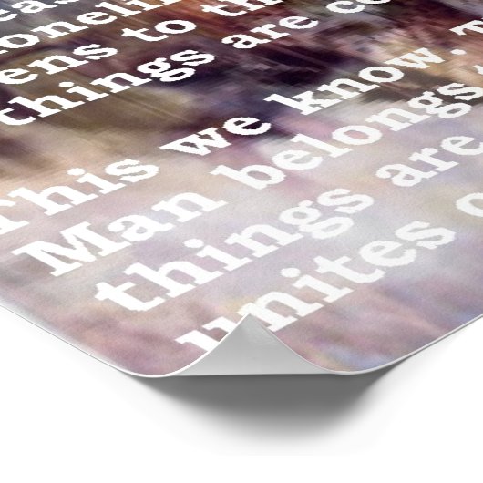 chief seattles testimony ポスター (角)