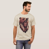 Chief with a bear skin tシャツ (正面フル)