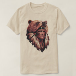 Chief with a bear skin tシャツ