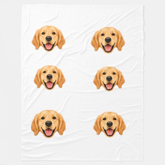 chien フリースブランケット (正面)
