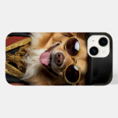 Chien amusant. Caniche en costume d'aristocrate av Case-Mate iPhoneケース (裏面 (横))