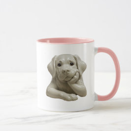 Chien beige brillant qui s'ennuie. マグカップ