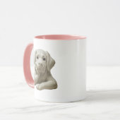 Chien beige brillant qui s'ennuie. マグカップ (正面左)