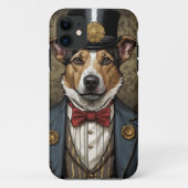 Chien berger australien costume nœud papillon Case-Mate iPhoneケース (裏面)