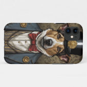 Chien berger australien costume nœud papillon Case-Mate iPhoneケース (裏面(横))