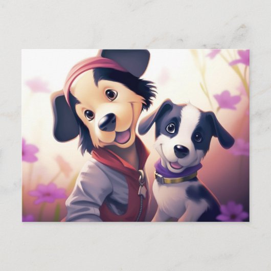 Chien Cute ポストカード (正面)