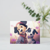 Chien Cute ポストカード (スタンド正面)