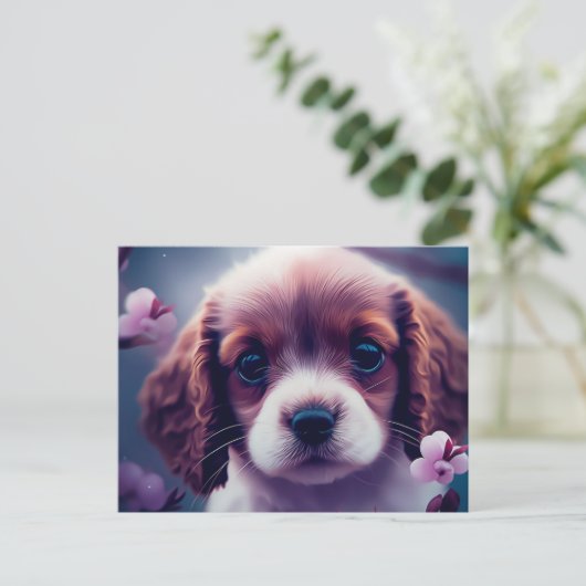 Chien Fleur ポストカード (スタンド正面)