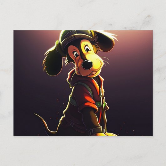 Chien Jaune ポストカード (正面)