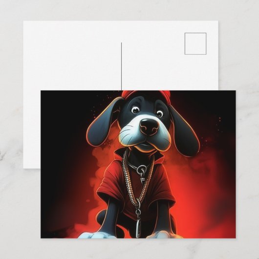 Chien lumière rouge ポストカード (正面/裏面)