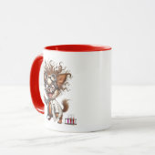 Chien scientifique fou en pleine expérience. マグカップ (正面左)