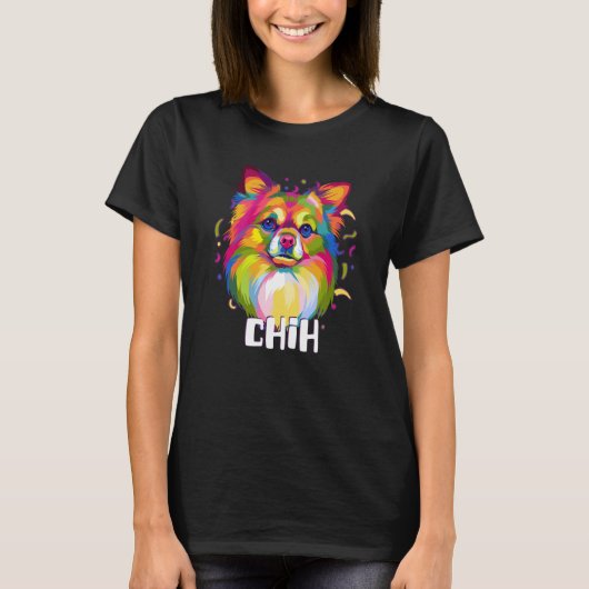 Chih Chihuahua Humor Chiwawa Dog Animal Pun Tシャツ (正面)