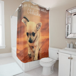 Chihuahuaシャワーカーテン写真を追加 シャワーカーテン