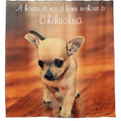 Chihuahuaシャワーカーテン写真を追加 シャワーカーテン (正面)