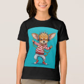 Chihuahuaヘッドフォン、Natasha Us トライブレンドＴシャツ (正面)