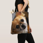 Chihuahua写真を追加すべてのプリントバッグ トートバッグ (クローズアップ)