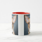 Chihuahua写真を追加Red Ringer Mug マグカップ (中央)