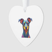 Chihuahua  Abstract Painting  Colour  Cute Dog (1) オーナメント (正面)