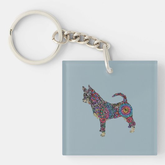Chihuahua Acrylic Keychain キーホルダー (正面)